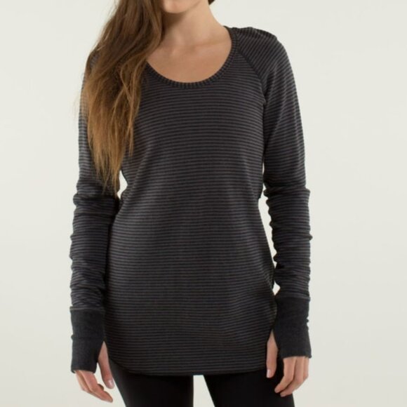 Lululemon Open Your Heart Long Sleeve Reversible Top Athleisure Yoga Women's 8 - Picture 2 of 12